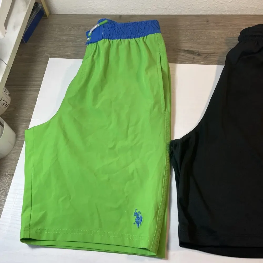 Boys Size XL 14-16 Shorts Lot Nike Athletic Mesh & US Polo Assn Swim Trunks